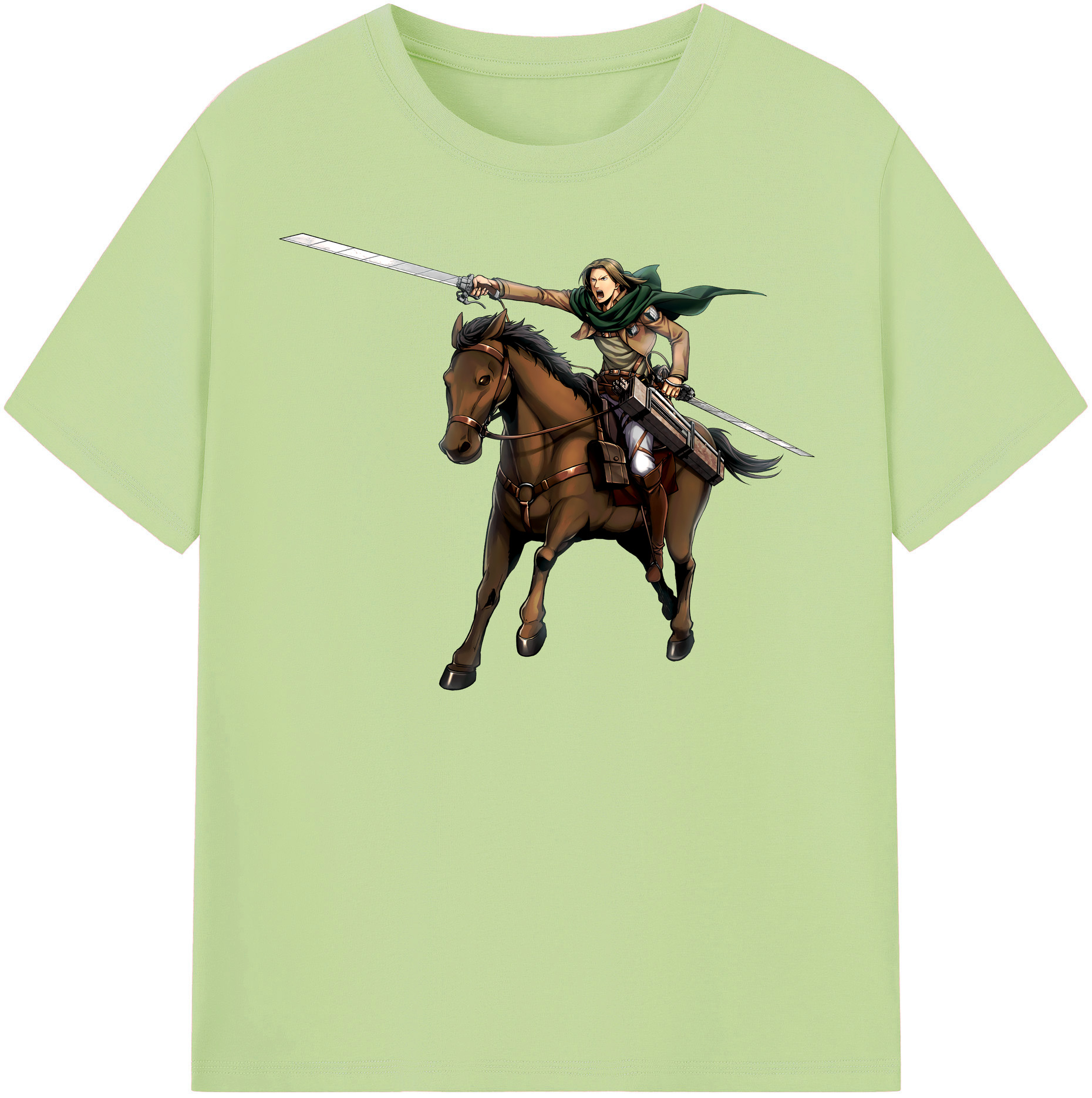 （画像用） 進撃の巨人 Attack on Titan 綿100％半袖Tシャツ（フロントプリント）